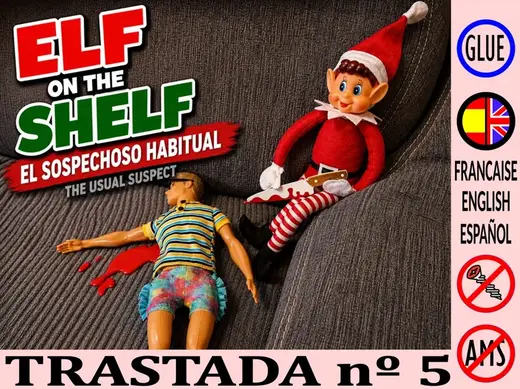 Elf on the Shelf –Daily Prank #5–The Usual Suspect