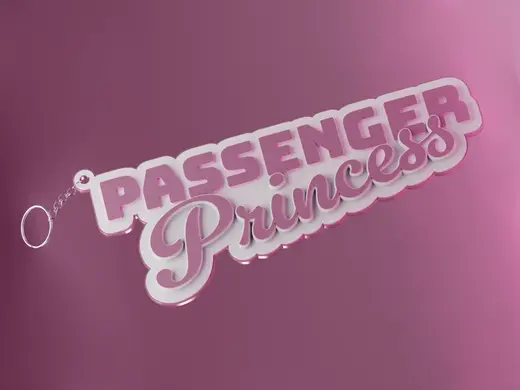 Passenger Princess Keychain - Key Ring - Joke Gift