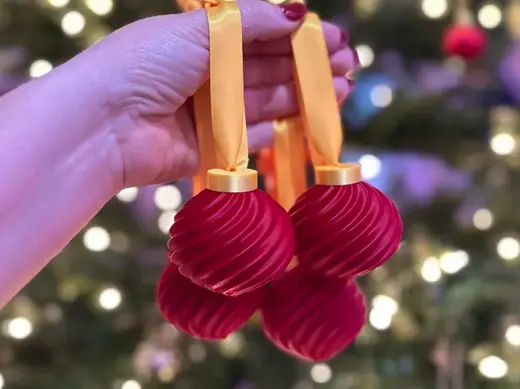 Christmas Textured Ornaments