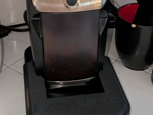 Mess catcher for Baratza Virtuoso coffee grinder