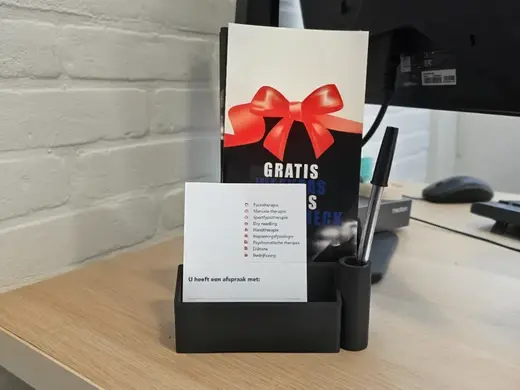 2 card and pen holder