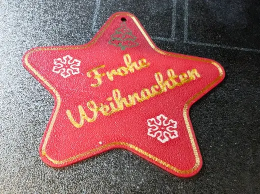Frohe Weihnachte Schild