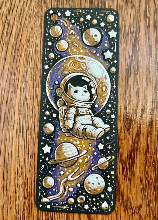 Cat in Space Bookmark