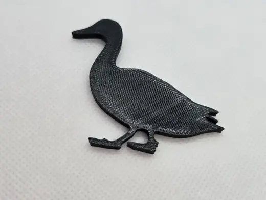 Duck 3 Silhouette Test Print