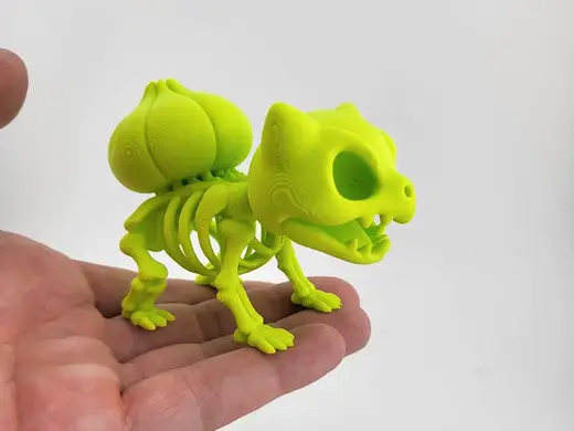 Bulbasaur pokemon Skeleton Creepy Cute Toy