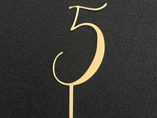 cake topper five
