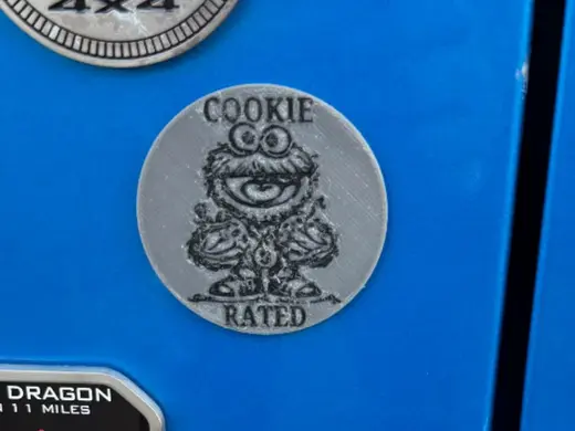 Cookie Monster Jeep Badge