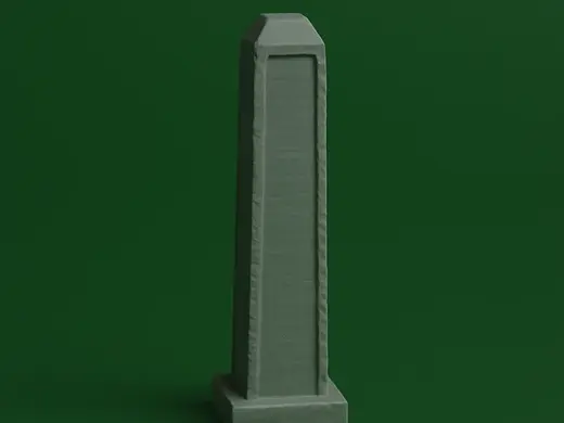 Simple Stone Obelisk for Tabletop & Dioramas