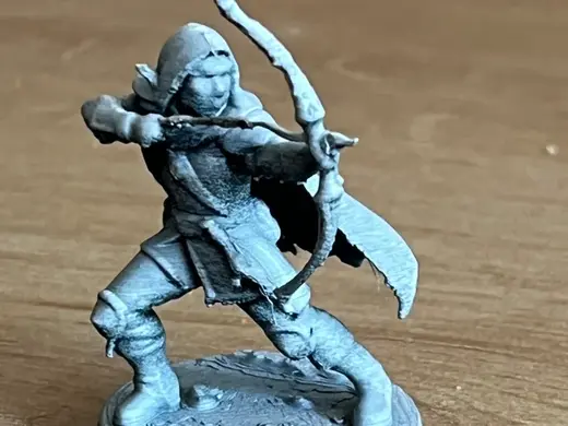 miniature d and d elf archer