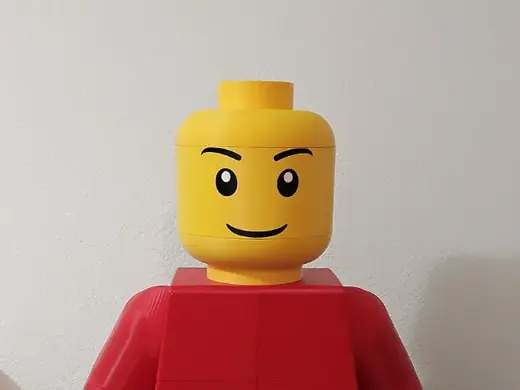 30cm großer Kopf, für 1m große Figur + Oberkörper