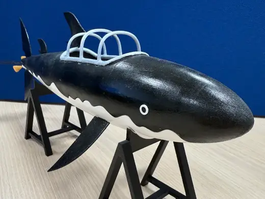 tintin's shark submarine