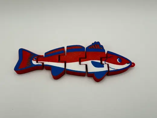 Texas Red Drum Flexi Keychain
