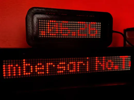 Kayan Yazı — ESP32 WiFi Scrolling LED Matrix