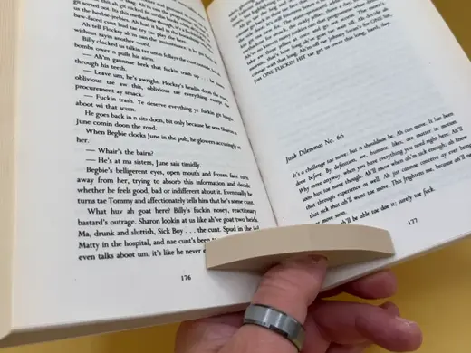 Simple Book Page Holder with Thumb Hole