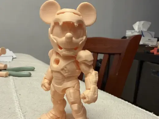 Mickey Mouse in Iron Man armor