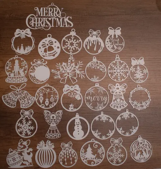 Tree ornaments set collection