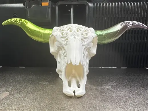 Ornate Ethereal Skull - Modular Art Piece