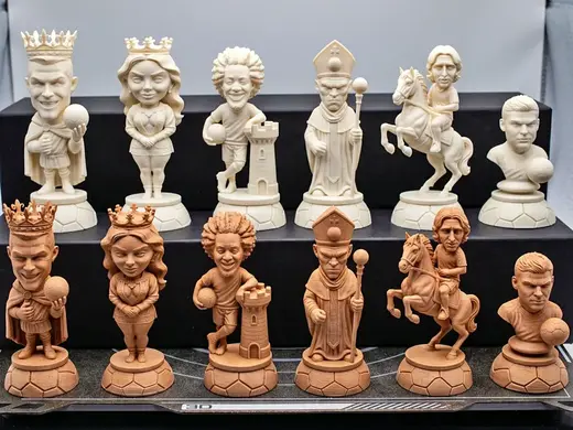 Football Legends Chess Set | Soccer Chess Pieces