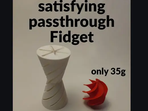 Satisfying passthrough fidget pillar, free to sell