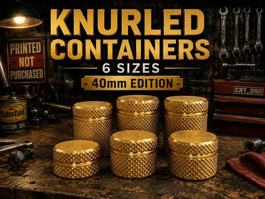 Knurled Container Set - 40mm