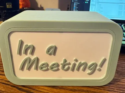 Light Up Desk Sign (Office / WFH Light)