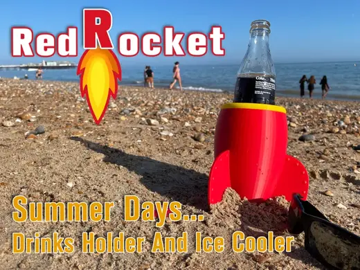 The Summer Red Rocket Drinks Holder & Ice Cooler