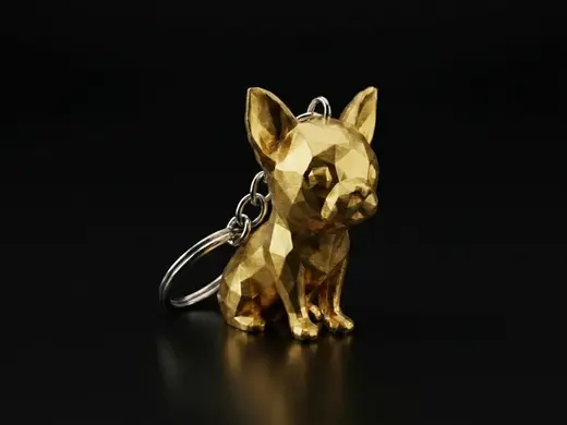 Chaveiro Chihuahua Low poly apenas 7g!