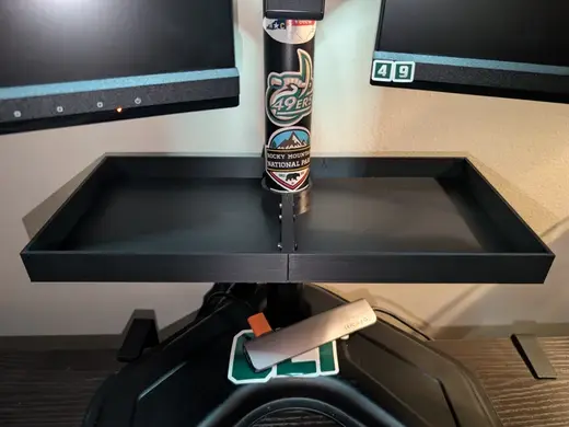 Large Monitor Stand Pole Shelf