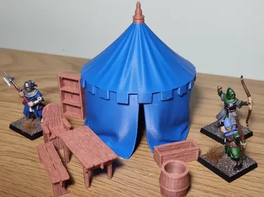 Round medieval tent (Pavilion)