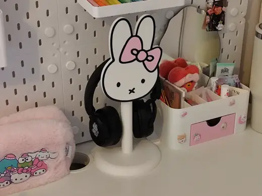 Miffy Headphone Stand Cute Desk Accessory