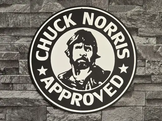 Hueforge Chuck Norris Approved