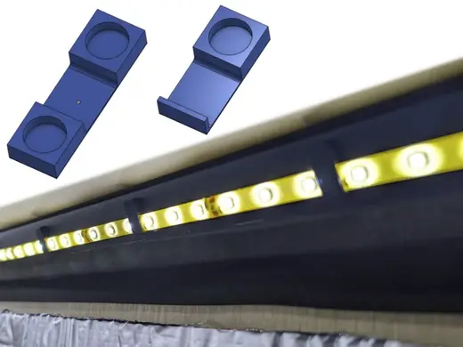 Simple Magnetic LED Clip (9MM LED & 6x2MM Magnet)
