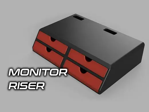 4-Drawer Monitor Riser