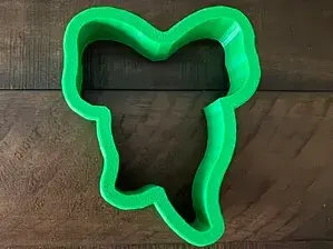 3.5" Fancy-Modern tailed Bow Cookie Cutter