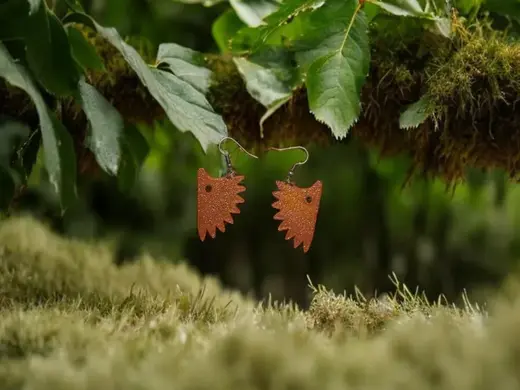 Little hedgehog earrings