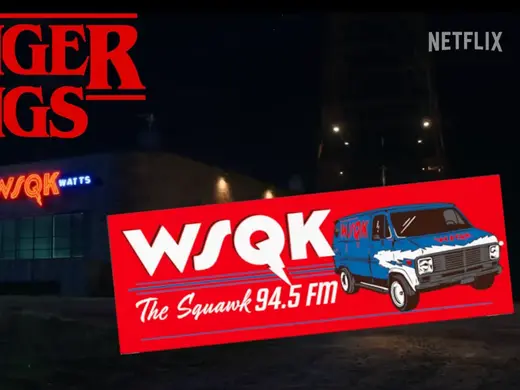 Stranger Things WSQK The Squawk Bumper Sticker