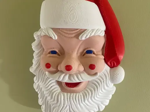 Santa Themed Blow Mold Model
