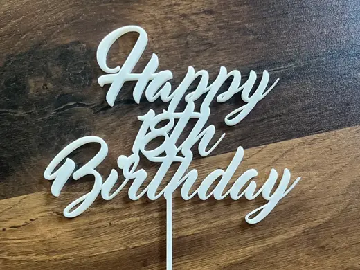 Happy 18th Birthday 8 verschiedene Schriften