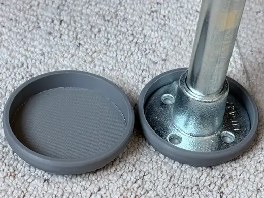 SteelTek 3/4-in Floor Flange Carpet Slide