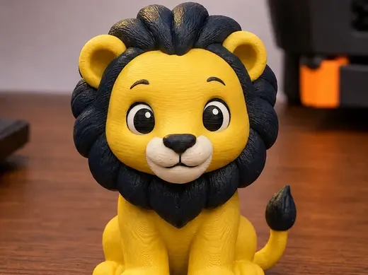 Cute Baby Lion King Figurine - Easy Print Decor