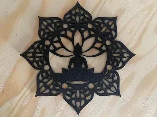 Buddha Mandala in Lotus Flower