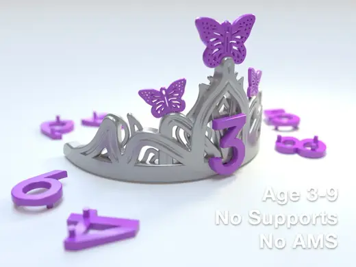 Butterfly Birthday Crown