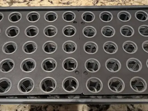 Netpot & Solo Cup trays for 10x20in seedling trays