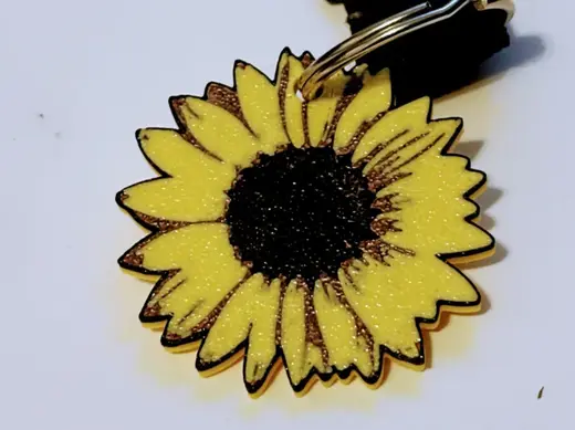 Sunflower Keychain – A Touch of Sunshine!