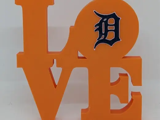 MLB Detroit Tigers Love Park Sign