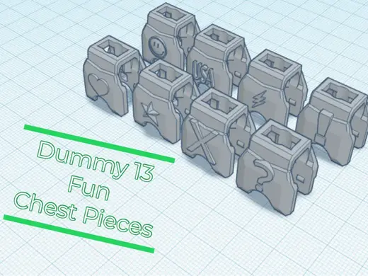 Dummy 13 - Chest Armour Pieces - Fun Choices!