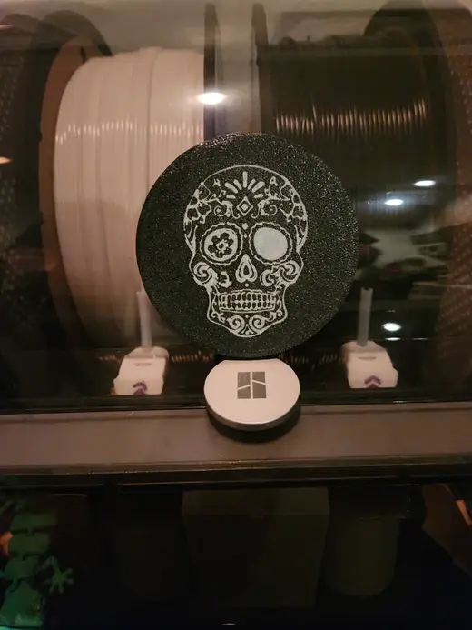 Pill Box Sugar Skull Keychain