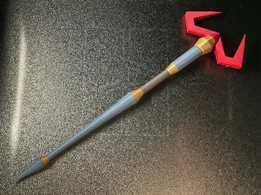 Zamorak (Zammy) Scepter- OSRS Inspired Mini Staff