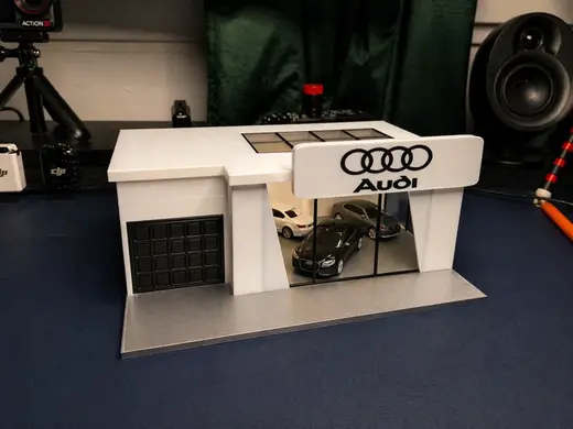 Autosalon Audi for 1:64 scale cars