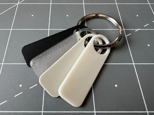 Filament swatch key fob (~1g)